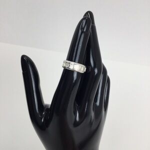 Tiffany & Co. Atlas Roman Numeral Sterling Silver Ring 925 vintage